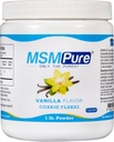 KALA HEALTH MSMPure Vanilla Flavored Coarse MSM Powder Flakes – US-Made MSM für Joint Health, Haut Aussehen und Haar & Nagel Unterstützung – 1 lb, Bio Schwefel
