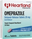 | Omeprazol 20mg | Heartburn Relief Medicine | Delayed Release Säure Reducer Tablet | Antacid Tablets für Säure Reflux | 42 Count | 5-Pack