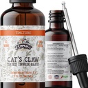 Katzenkralle Tinktur, Katzenkralle Extrakt Alkoholfreie Kräuterergänzung Tropfen, flüssige natürliche Verdauungsgesundheit, Gemeinsame Gesundheit, Vegan - Made in USA - 2 Fl Oz
