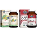 Garten des Lebens Bio-Pflanze Kalzium mit Magnesium, Vitamin D3 & K2 MK7 Plus Vitamin Code Gesundes Blut mit 28 mg Eisen für Anämie Unterstützung