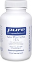 Encapsulations pures Saw Palmetto Plus de sciure avec extrait de racine de nettle pour soutenir la fonction urinaire
