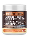 Focus & Think Instant Mushroom Kaffee mit ultra-konzentriertem Lion's Mane Mushroom Extrakt für Brain Boost - Enhance Focus, Klarheit und Konzentration - Net Wt. 70g/2.47 oz