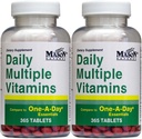 Täglich mehrere Vitamine im Vergleich zu einem Tag Essentials Multivitamin Multimineral Supplement 365 Tabletten pro Flaschenpackung von 2 insgesamt 730 Tabletten