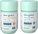 True Grace One Daily Men’s Multivitamin (30 Vegan Tablets) + One Daily Women’s Multivitamin (30 Vegan Tablets) - Non-GMO & Gluten Free - 30-Day Supply jeden