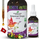 Botanische Zen Tropfen ist natürliche Schlafunterstützung Ergänzung, Kräutertropfen, Schlafunterstützung & Entspannungsunterstützung, pflanzenbasierte fördert Entspannung