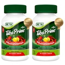 DEVA Tuba Prime Vegan Multivitamin Iron-Free High-Potency Vitamin & Mineral Nahrungsergänzungsmittel Antioxidantien, Frucht & Veg Mischung, Super Pilze, Probiotika, Präbiotika, Samen, Kräuter 90 Tabs 2-Pack