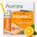 Aurora Nutrascience Micro-Pack Liposomal Vitamin C, Immununterstützung, 1.000 mg pro Servierung, Glutenfrei, Non-GMO, 30 Single Serve Packets, 21.7 oz