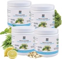 Ja, das kannst du! Drink Booster - Bio Greens Superfood Powder Mix - 4 Pack mit Alfalfa Grass, Wheatgrass, Kale, Gerste Grass, Zitronensaftpulver - Reich an Antioxidantien, Vitaminen und Mineralien.