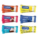 LUNA Bar - Variety Pack - 6 Flavors - Snack Bars - Non-GMO - Glutenfreie Protein Bars - Made with Organic Oats (12 Pack)
