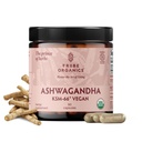 TRIBE ORGANICS Vegan Ashwagandha KSM 66 Reine Bio-Root-Pulver-Extrakt Ayurveda-Ergänzung - Fokus-Mood-Unterstützung Erhöhung der Energiestärke 600mg von natürlichem KSM66 für höhere Absorption - 90 Kapseln
