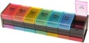 Extra große Wöchentliche Pille Organizer,GrnPeak Jumbo 7-Tag Vitamin Organizer 2 Mal pro Tag Medikamente, Kaffee Leber Öl und Nahrungsergänzungen