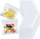36 Packs Pill Pouch Bags BPA Kostenlose Pillen Taschen 12mil 3 x 2.75 Zoll Transparente kleine Zip wiederverwendbare Drogentaschen Siegel Reißverschluss Pillen Pouches für Reisemedizin Organizer, Schmuck, kleine Craft Pieces