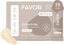 Favor Bovine Colostrum Packets | Liposomal und ganz | ganzheitliche menschliche Gesundheit | Perfekt für Reisen | Erste Melkerei | Natürlich Hohe IgG | Ethisch Made in the USA | Einfach zu mischen [Unflavored]