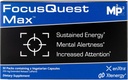 FocusQuest Max Focus Supplement mit erweiterter Release Koffein und L-Theanin, Nootropic Supplement für Energie und Produktivität - Vegan, Gluten-Free für Profis, Studenten, vollwertige Mütter und Fitness