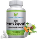 Nerve-Unterstützung - Advanced Nerve Relief mit Alpha Lipoic Acid 650 mg - Nerve Vitamine für die Ease der Hände, Beine und Fußspitzen - 60 Kapseln / 30 Tage Versorgung