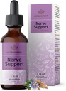HERBAMAMA Nerve Support Supplement - Vegan Nerve Support Formula mit Ashwagandha & Bacopa Monnieri für Brain - Non-GMO, Alkohol & Sugar-Free Daily Calming Drops für Erwachsene, 28-Day Supply
