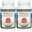 Triphala Guggul Kräuter-Ergänzung, Ayurveda Kräuter-Ergänzungen, Verdauungs-Gesundheit & Unterstützung, Triphala Pulver Kapseln, 240 Zähler (2 Pack), 25 Jahre Premium Service
