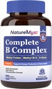 Kompletter B-Komplex, Alle 8 B Vitamine, Methyl B12, Methyl Folate, Biotin, P-5-P, hochabsorbierbar, Energieproduktion, 60 Vegan Caps