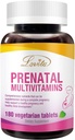 Lovita Prenatal Multivitamins - Umfassende Nährstoffunterstützung für Vor, Während und Nach-Pregnancy - 180 vegetarische Tabletten