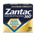 Zantac 360 Maximale Stärke Tabletten, 50 Zähler, Sodbrennen Prävention und Relief, 20 mg Tabletten