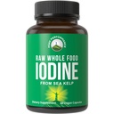 Raw Whole Food Iodine Supplement von Organic Kelp (Ascophyllum Nodosum) von Peak Performance. Kaliumjodid unterstützen Tabletten. für Stoffwechsel, Energie und Immun. 60 Vegan Kapseln, Pillen.