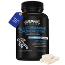 ORPHIC NUTRITION Glucosamin Chondroiting MSM 2100MG (90 Caps) - Joint Support Supplement for Men & Women* - Unterstützt Gelenkknorpel & Mobilität