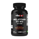Melatonin 30 mg mit Vitamin B6 – 240 Fast Dissolve Tabletten High-Potency Sleep Support – Drug-Free, Natural Citrus Flavor – Vegetarisch, Non-GMO, Glutenfrei