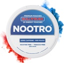 Nootro Energy Pouches mit Koffein, Nootropic Pouches, 40 mg Natürliche Koffein, Vitamin B6, Magnesium, Zuckerfrei, keine Nikotin Pouches, Tabakfrei, 20 Pouches per Can, 1 Pack (Bull Rush)