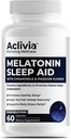 Super Strength Melatonin 10 MG Kapseln, Kamille, Passionflower & Lemon Balm, Schlafhilfe, um Ihnen zu helfen, zu schlafen natürlich & Wake Up Refreshed, Non-Habit Forming, 60 Kapseln