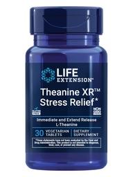 Lebensverlängerung Theanine X® Stress Relief – L-Theanine – Fördert eine ruhige Antwort auf Tagesstress – Non-GMO, Glutenfrei, Vegetarisch – 30 Tabletten