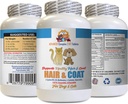 Trockene Hautpflege für Katzen - Tiere Haar- und Mantel Boost - für Hunde und Katzen - Unterstützt gesunde Haut-Haarnägel - Katze Diät - 1 Flasche (60 Tabletten)