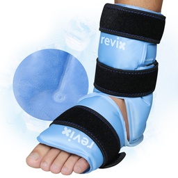 REVIX Knöchel Ice Pack Wrap für Fuß Schmerzlinderung und Füße Verletzungen, Wiederverwendbare Gel Ice Cold Packs für Achilles Tendonitis, Plantar Fasciitis, Verschleppte Knöchel und Heels