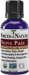 Kräfte der Natur Nerve Pain Management, Organic Topical Relief für Neuropathie & Nerve Discomfort, Homöopathische Medizin unterstützt Entlastung von schießenden Schmerzen für Rücken, Hände, Beine & Füße, 1 fl oz