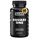 Gewinne in Bulk Square 1 Multivitamin und Mineralergänzung für Frauen und Männer, Vitamine, Verdauungsenzyme und organische Mineralien für Muskel-Gesundheit, Leistung und Immununterstützung, 60 Kapseln
