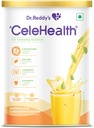 Dr. Reddy’s Celehealth Nutritional Drink, Protein Supplement für den täglichen Gebrauch, Niedriger Glycemic Index, Zero Added Sugar, Saffron und Cardamon Flavour, 400g,gelb
