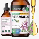 BIO KRAUTER Astragalus Tincture - Astragalus Root Extract for Immune Support - Alkohol und Zuckerfrei - Hohe Absorption - Vegan Drops 4 Fl.Oz.