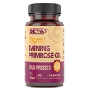 DEVA Vegan Abend Primrose Öl, kaltgepresst, unraffiert, 90 Kapseln, 1-Pack