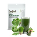 Sunfood Superfoods Organic Supergreens Blend - Greens Superfood Powder, Daily Green Juice Powder, Vegetable Smoothie Drink Mix mit Chlorella, Spirulina, Alfalfa, Kale, & More - 8 oz Bag