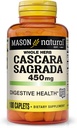 MASON NATURAL Cascara Sagrada 450 mg, Kräuterergänzung für normale Verdauungsfunktion Unterstützung, 100 Caplets