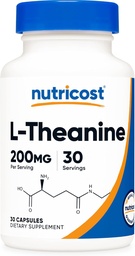 Nutricost L-Theanin 200mg, 30 Kapseln