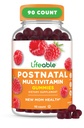 Lebensfähige postnatale Multivitamin mit Eisen, Choline und Iodine | Große Verkostung postnatale Vitamine für Frauen Stillen | Vegetarische Non-GMO Lactation Supplement | 90 Gummie