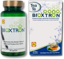 Bioxtron Natural AFA Stem Cell Supplement - Gelenkunterstützung & Muskelschmerzen - Immunsystemunterstützung - Unterstützung von Energieniveaus - Natural Blue Green Algae Spirulina - 60 Caps + Teebeutel