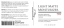 Probiotic Action® Light Matte Moisturizer - Probiotische Hilfe verhindern Akne, Rosacea und Eczema. Das Probiotikum und das Peptid hält den Glanz, die Weichheit und die Dichtigkeit der klaren Haut fest.