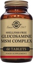 Glucosamine de Solgar Comprimés complexes MSM, 60 Nombre