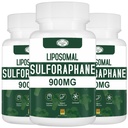 900MG Liposomal Sulforaphane Ergänzung Broccoli Extrakt, Leber Ergänzung für Antioxidans, Verdauung, Cellular Health 180 Kapseln