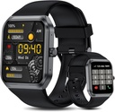 Smart Watches für Männer Frauen (Answer Make Call), 1.95" Fitness-Uhr mit Blut Sauerstoff Herzfrequenz Schlaf-Monitor, 100+ Sport IP68 wasserdichte Fitness-Uhr für Android iOS-Handys