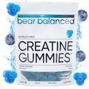 Bär Balanced Creatine Gummies für Männer & Frauen - Creapure® Creatine Monohydrate, L-Theanine, L-Tyrosine & B12 für Muskelwachstum, Stärke, Fokus, Energie & Gesundheit - Niedrige Kalorien, Zuckerfrei, & Vegan