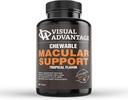 Visual Advantage® Macular Support Chewables – AREDS 2 Vitamine für gesunde Augen – Große Verkostung Tropical Flavored Chewable Tablets – 3 Monate Versorgung (180)