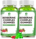 Berberine Complex Gummies- Berberine with Ceylon Cinnamon, Turmeric, Milk Thistle Bitter Melon for Overall Immune Health -120 Counts