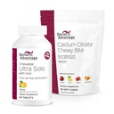 Bariatric Vorteil Chewable Ultra Solo mit Eisen - Citrus, 30 Graf und Calcium Citrate Chewy Bites 500 mg - sortierte Frucht Geschmack,90 Graf
